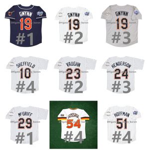 SL Vintage 1998 World Series Tony Gwynn Paders Baseball Jersey Ken Caminiti Trevor Hoffman Gary Sheffield Wally Joyner Greg Vaughn Rickey