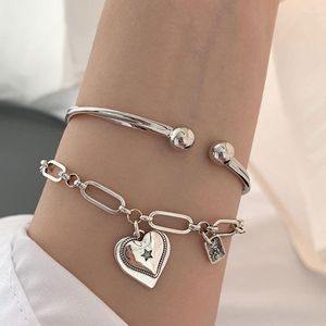 Miuoxion Vintage Love Cross Armband Personlighet Söta enkla smycken för kvinnor har Namour Charm Gift Alla säsonger armband