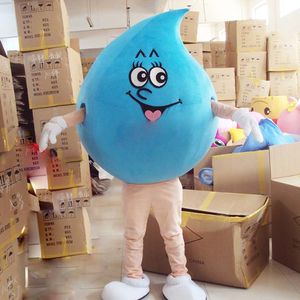 Water Drop Mascot Adult Size Costumes Fancy Dress Christmas for Halloween Party Event Mascot Costume