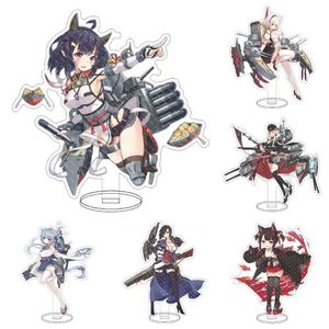 Keychains 2022 Game Anime Azur Lane Stand Sign Cosplay Acrylic Action Figure Model Plate Desk Decoration Toy Gift For Friend