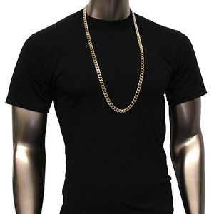 Chains 24k Yellow Gold Men's Necklace High Quality Heavy Duty 10 MM75CM Cuban Chain Hip Hop Party StreetChains