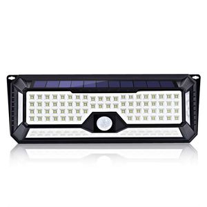 Solar Wall Lights Motion Sensor Solar Powered Light With Remote Control 136 LED Outdoor Security Lighting for Garden