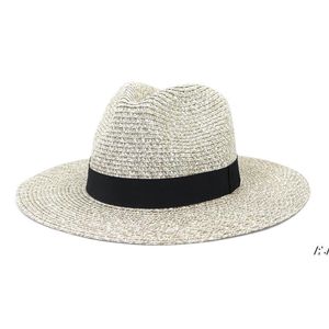 ربيع الصيف القش قبعة النساء الرجال sunhat sunhats الفتيات واسعة بريم القبعات امرأة رجل عطلة الشاطئ قبعات zze14010