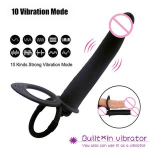 Penis Cock Double Penetration Dildo Anal Vibrator Adult Erotic Sex Products Shop Toys for Men Couples Women Massager Strapon Faloimitator