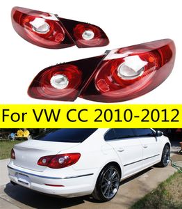 Bilstyling Röd baklampa för VW CC 2010-2012 LED-bakljus Montering Bromsljus DRL Vänd parkeringsljus