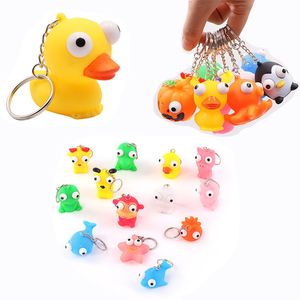 Fidget Toys Toys Convex Eye Doll Keychain Children's Key Backle Squeeze Small Toy Decompression Surpress Wholesale DHL