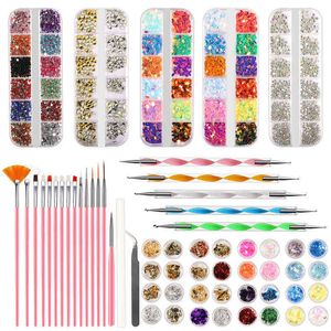 Wholesale rhinestones for nails art for sale - Group buy NXY Stickers PC Sticker Decal Home Salon Dotting Pen Gift Sequins Glitter Rhinestones DIY Manicure Nail Art Tools Set Fingernail Decoration