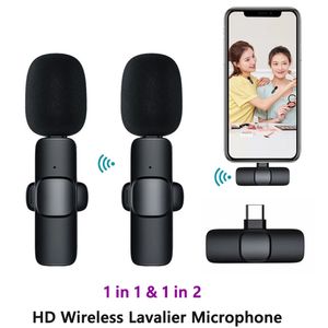 Novo Lavalier Microfone Lavalier portátil gravação de vídeo Mini Mic para iPhone Android Live Broadcast Gaming Phone Mic