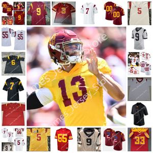 NCAA Custom USC Trojans zszyty koszulka piłkarska uniwersytecka 26 Kana'i Mauga 99 Drake Jackson Ben Griffiths Isaac Taylor-Stuart Chris Steele Markese Stepp Eli'jah Winston