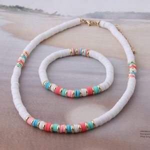 Chokers NeeFu WoFu Set Necklaces Black Ore Bohemian Fluorescent Bracelets For Women Men Nationality Stainless Steel JewelryChokers