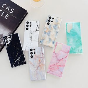 Marble IMD Matte Phone Case dla Samsung S22 S21 S20 Note20 Note10 Plus Ultra S20FE A21S A70 A90 A90S A30S A30 A50 A30 S8 S10 Plus Note8 Note9