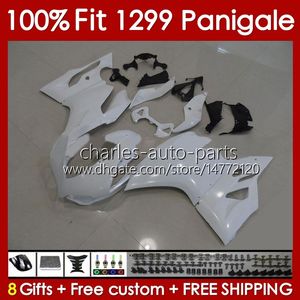 OEM-karosseri för Ducati Panigale 959 1299 S R 959R 1299R White All Stock 1299S 15 16 17 18 BODY 140NO.56 RAME 959S 2015 2016 2017 2018 959-1299 15-18 Injektion Mögelmässa