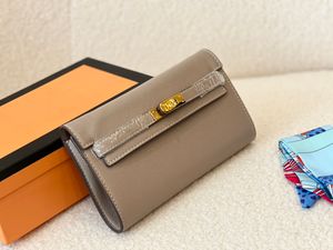 5A Luxury Designer Clutch Purse Plånbok Effini Fashion Togo Kalfskinn Läder Plånböcker Kväll Passpengar Väskor Handväska Påse Coin Kreditkortshållare Multipurpose