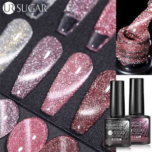 NXY Nail Gel 7 5ml Reflekterande katt Magnetic Polish Iridescent Glänsande Söt av UV LED DIY Konstdekoration 0328