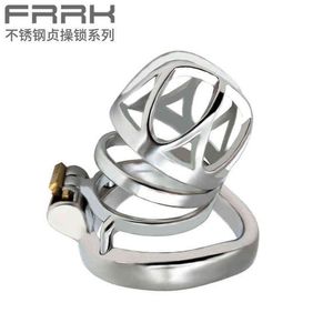 Dispositivo di castità NXY Frrk 41 Pene in metallo in acciaio inossidabile con blocco maschile 0416