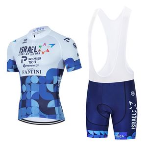 Pro Team 2024 Israel Cycling Jersey 19d Bike Shorts Suit Mtb Mens Summer Ropa Ciclismo Cykelkläder Bicycle Maillot Culotte