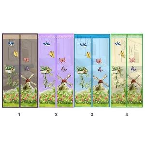 Summer Magnetic Curtains Door Screen Tulle AntiMosquito Curtain Net for Bedroom Cool And Refreshing Y200417