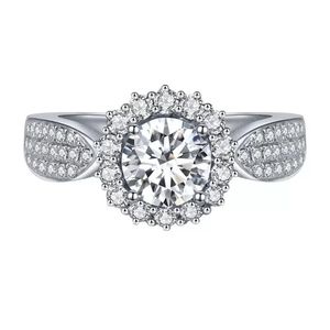 Luxus exquisite Micro-Intarsien Zirkon Damen Ring Mode Hochzeit Ringe Zubehör weiblichen Schmuck