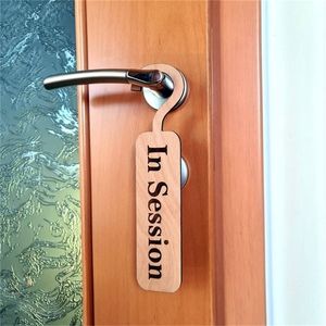 Personalized In Session Custom side Door el decor Wooden sign Environmental Friendly Green materials Do Not Disturb D220618