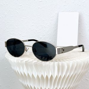 A115 Rahmen Triomphe De Arc Minimalistisches ovales Design CL4323 Fashion Lisa Gleicher Stil Sonnenbrille Herren Top Qualität sign