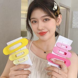 3pcs set Frosted Hair Clips For Women Girls Hair Accesories Korean Solid Acrylic Hairpins Large Small Toothed Non slip Barrettes