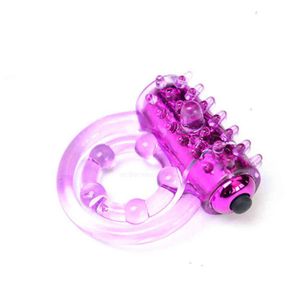 Kryształowe pierścienie wibratora masażera wibrujące penis męskie koktajle dla dorosłych zabawki seksu przedłużenie opóźnienie wytrysku dildo Zexi B39C216S