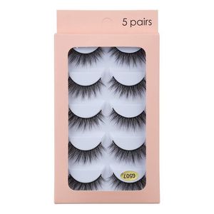 Hand Made Reusable 5 Pairs Mink False Eyelashes Set Soft & Vivid Thick Natural Multilayer 3D Fake Lashes Extensions Eyes Makeup 32 Models DHL