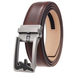 Belts Men Designer Buckle orygine krowie skóra na luksusowy prezent formalny ceinture Homme Business Cowboy Pase