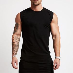 Gym Workout Sleeveless Shirt Top Bodybuilding Clothing Fiess Mens Sportwear Vests Muscle Men Tank Tops 220620