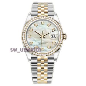 Titta på Designer Watches High Quality Ice Ring Size 41mm 36m 31mm 28mm Pearl Face Water Resistant Sapphire Glass 904L Rostfritt stål Armband Luxury Movement Watches