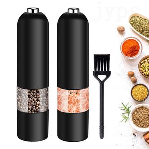Automatic Salt Pepper Electric Spice Mill Grinder Seasoning Adjustable Coarseness Kitchen Tools Grinding For Cooking BBQ 220727