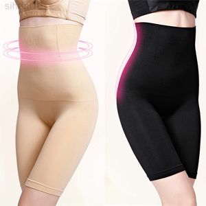 Donne dopo il parto a vita alta senza cuciture Tummy Control Pant Fat Burning Modeling Belt Body Shaper Dij Corsetto Trainer Shorts L220802