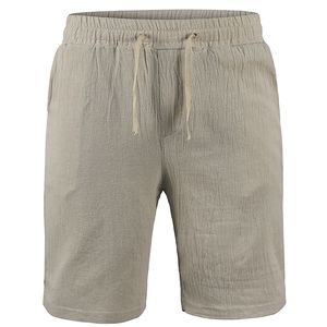 KB Men S Cotton Linen Shorts Pants Male Summer Breatable Solid ColorズボンフィットネスストリートウェアS 3XL 220715