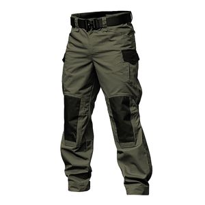Homens, calças de carga tática militar Exército, calças de combate verde de vários bolsos de vários bolsos cinza uniforme de paintball Airsoft Autumn Work Clothing 211013