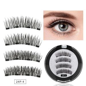 False Eyelashes Magnet 2 /3 /4 Magnets Sharpened Magnetic Naturally Dense Glue-free Adsorb EyelashesFalse