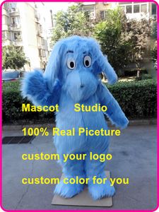 Plush Blue Dog Mascot Costume Custom Fancy Costume Anime Zestawy Mascotte Cartoon Motyw Fancy Dress Carnival Costume41395