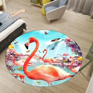 Dywany Wydrukowane kreatywne flamingo salon sypialnia dywaniki dywaniki do sali roszczące kuchnia w łazience pochłania wodę przeciwpoślizgowe matcarpets