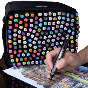 30 Anime Skin Markers for sketching colors a set of professional markers felt pens for drawing in a case 220614