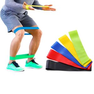 Widerstandsbänder 5 Teile/satz Fitness Yoga Gummi Home Gym Übungsgeräte Pilates Training 0,35-1,1 mm Widerstand