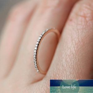 Liebe süße Hochzeit Verlobungsringe für Frauen Micro Pave CZ Kristall Splitterfarbe zierlicher Ring Modeschmuck alle Größen