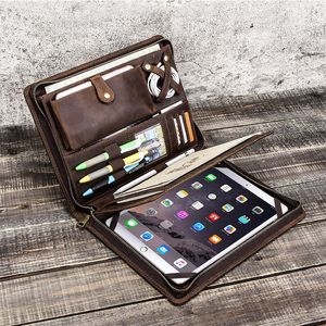 Multi-Functional Leather iPad Pro Case with Pen Slot and Zipper - All-Inclusive Protective Cover for 9.7/10.5/11 Inch Tablets