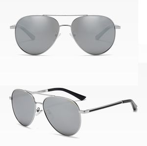 Runde Luxus-Sonnenbrille für Damen, hochwertig, klarer Rahmen, UV400, polarisierte silberne Gläser, Metallrahmen, Damen- und Herren-Designer-Sonnenbrille, Hot Chaanel 0830