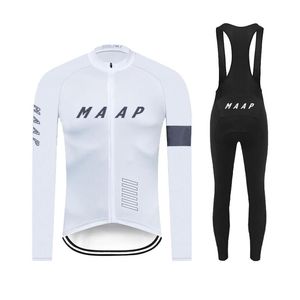 T shirts voor heren Maap Autumn Cycling Jersey Set Long Sleeve kleding MTB Maillot Ropa Ciclismo Bicycle Sportswear Road Bike Uniformmen s