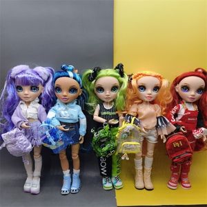 Originale Rainbow Middle School BJD Big Sister Miss Sister Dressup Girl Holiday Gift Doll Toy 220707