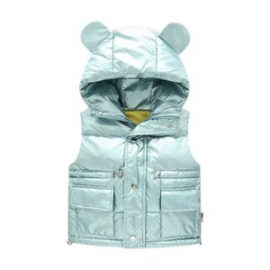 2022 어린이 소녀 소녀를위한 겨울 보디 워머 재킷 jakcets jakcets winter winter Hooded Parka outterwear 옷 어린이 따뜻한 2-9 J220718