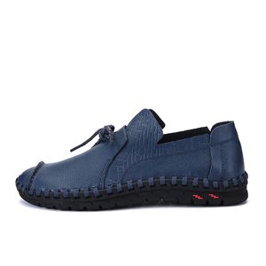 Hakiki Deri Iş Erkekler Ayakkabı Yumuşak Deri Ayakkabı Erkekler Rahat Ayakkabılar Rahat Ofis Erkekler Flats Lace Up Loafters