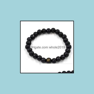 Tennis Bracelets Jewelry New Fashion Natural Wooden Beaded Root Chakra Jewery Hip Hop Bead Bracelet Buddha Word For Men Women Gift Special