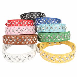 Köpek yakaları Pipifren küçük köpekler kediler evcil hayvan aksesuarları için rhinestone köpek yavrusu kolye chihuahua malzemeleri collier pour chat animauxdog