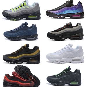 2022 Designer Mens 95 Running Shoes Yin Yang OG Airs Solar Triple Black White 95S Worldwide Seahawks Particle Grey Neon Laser Fuchsia Red Greedy 3.0 Sports Sneakers S8