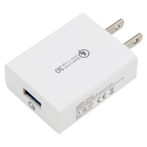 QC 3.0 Szybka ładowarka ścienna USB Home Adapter Podróż Us Plug Plug Telefle Phone ładowanie ładowarki dla smartfonów Samsung Huawei